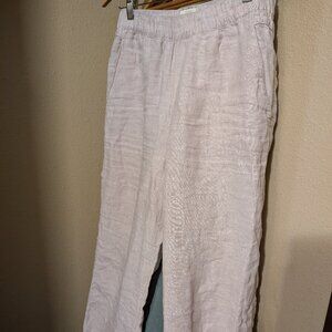 Linen flowy pants